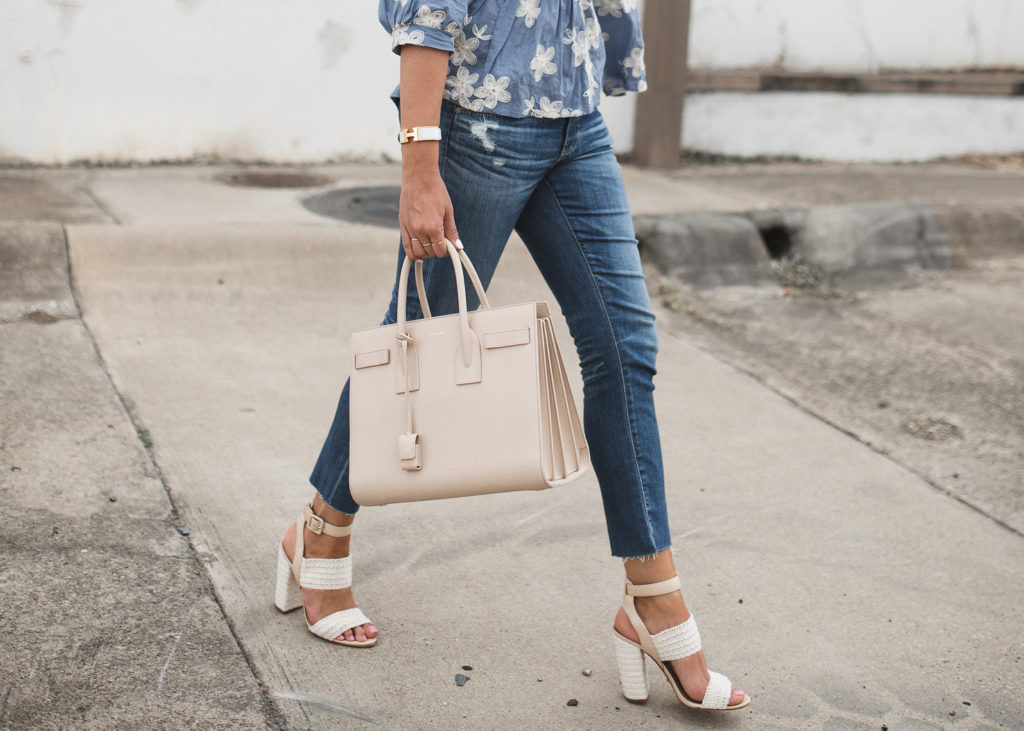 Frayed Denim and Lace Up Heels  The Teacher Diva: a Dallas