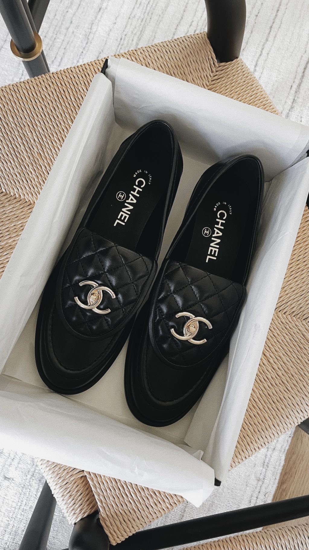 Top 77+ imagen chanel loafers quilted