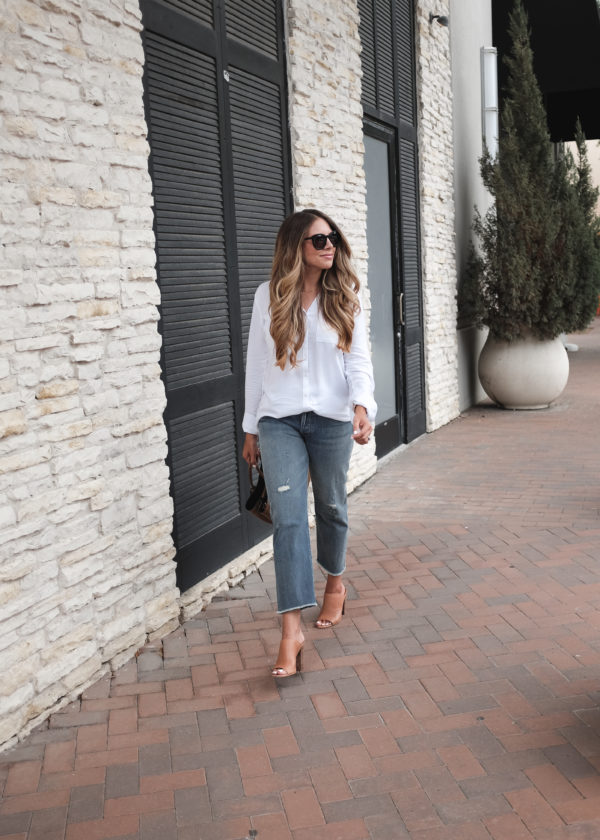 Cropped Denim & White Tunic | The Teacher Diva: a Dallas Fashion Blog ...