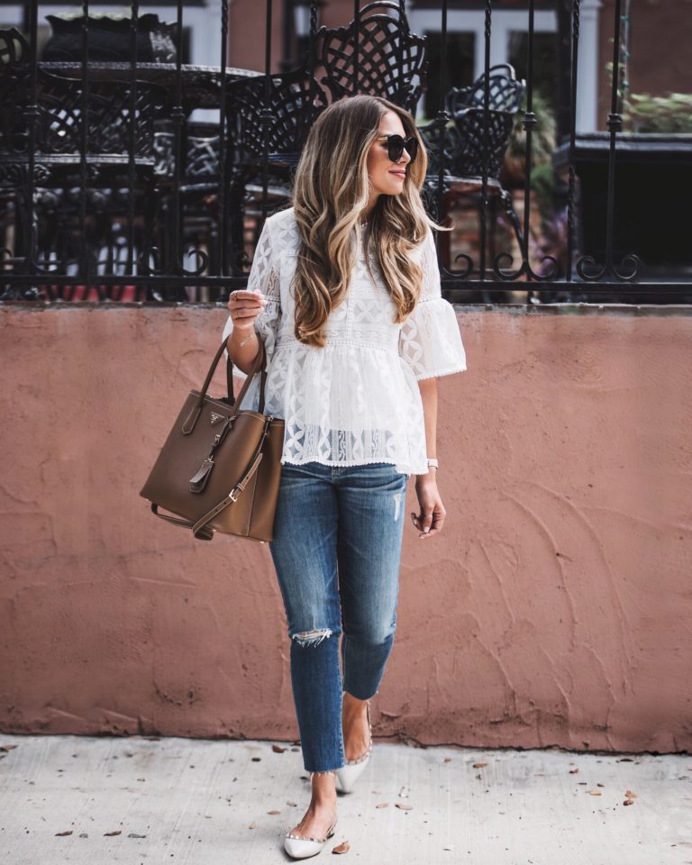 White Lace Peplum | The Teacher Diva: a Dallas Fashion Blog featuring ...