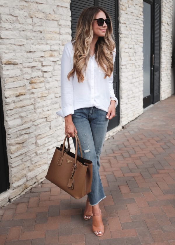 Cropped Denim & White Tunic | The Teacher Diva: a Dallas Fashion Blog ...