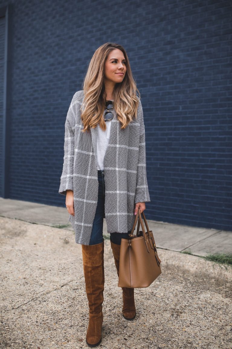 Windowpane Cardigan | The Teacher Diva: a Dallas Fashion Blog featuring ...