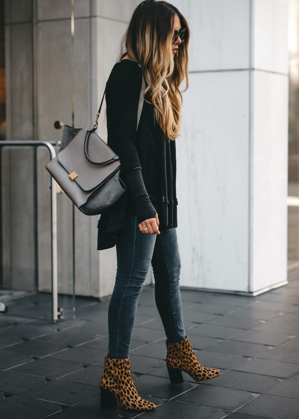 styling leopard booties